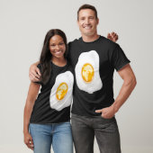 Fried Egg With Earth Globe on Yolk Costume T-Shirt (Unisex)