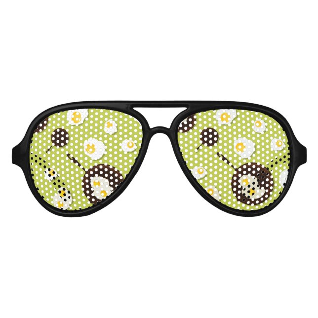 Fried Eggs Fun Food Design Sonnenbrille (Vorderseite)