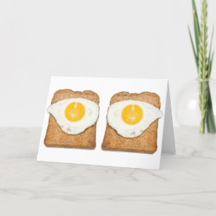 Fried Eggs Greeting Card Karte