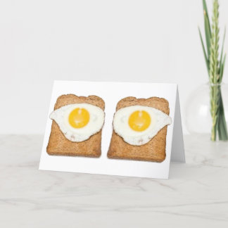 Fried Eggs Greeting Card Karte