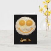 Fried Eggs Happy Face Blank Notecard Karte (Gelbe Blume)