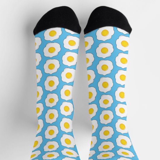 Fried Eggs Novelty Breakfast Socken (Oben)
