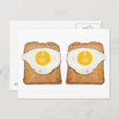 Fried Eggs Postcard Postkarte (Vorne/Hinten)