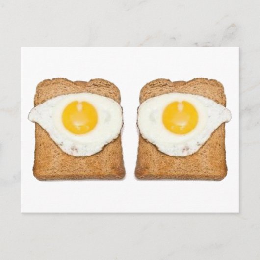 Fried Eggs Postcard Postkarte (Vorderseite)