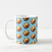 Fried Eggs Sonnige Seite Auf Kaffeetasse (Links)