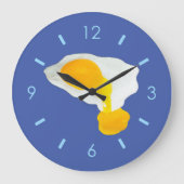 "Fried Eggs" Wall Clock Große Wanduhr (Vorderseite)