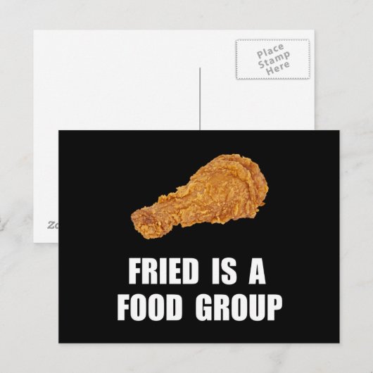 Fried Food Group Postkarte (Vorne/Hinten)