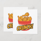 Fried-Huhn Einladung (Vorne/Hinten)