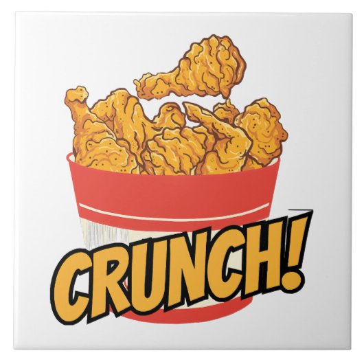 Fried-Huhn Fliese (Vorderseite)