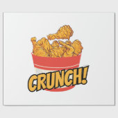 Fried-Huhn Geschenkpapier (Flach)