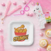 Fried-Huhn Pappteller (Party)