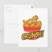 Fried-Huhn Postkarte (Vorne/Hinten)