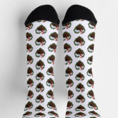 Fried Huhn Weihnachts Kranz Socken (Oben)