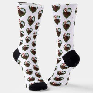 Fried Huhn Weihnachts Kranz Socken