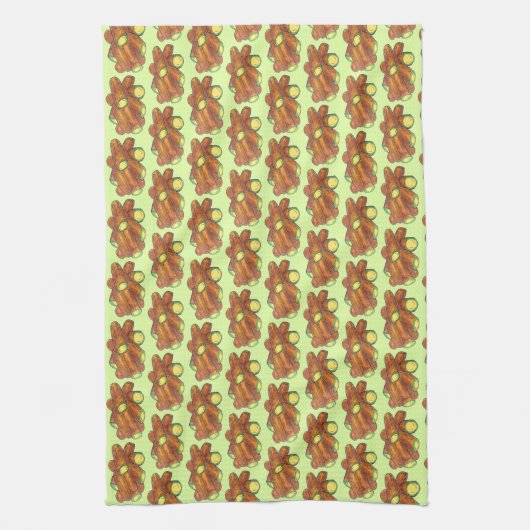 Fried Jalapeño Poppers Green Hot Jalapeno Pepper Geschirrtuch (Vertikal)