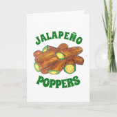 Fried Jalapeño Poppers Green Hot Jalapeno Pepper Karte (Vorderseite)