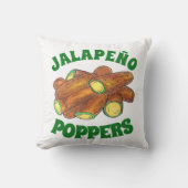 Fried Jalapeño Poppers Green Hot Jalapeno Pepper Kissen (Vorderseite)