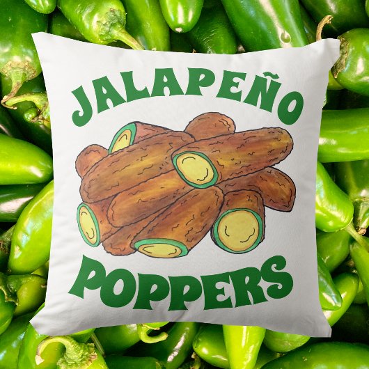 Fried Jalapeño Poppers Green Hot Jalapeno Pepper Kissen