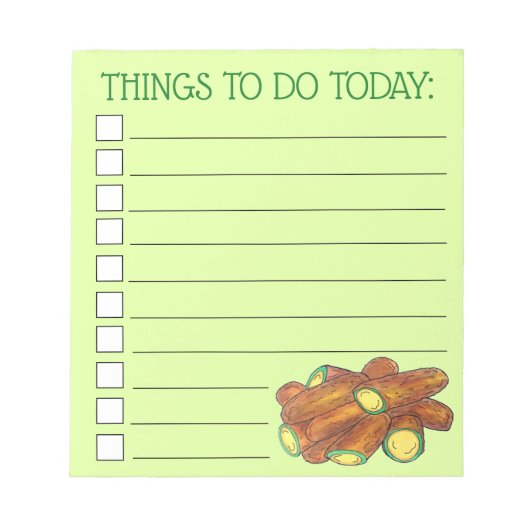 Fried Jalapeño Poppers Green Hot Jalapeno Pepper Notizblock (Vorderseite)