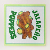Fried Jalapeño Poppers Green Hot Jalapeno Pepper Puzzle (Horizontal)