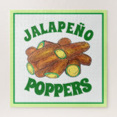 Fried Jalapeño Poppers Green Hot Jalapeno Pepper Puzzle (Vertikal)