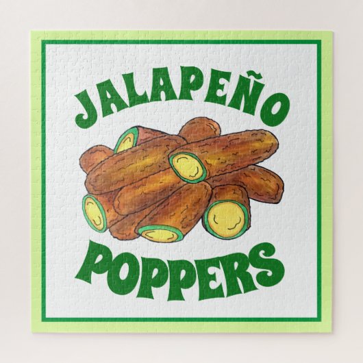 Fried Jalapeño Poppers Green Hot Jalapeno Pepper Puzzle (Vertikal)
