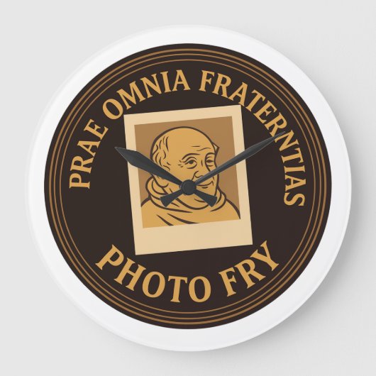 Fried Large Wall Clock Große Wanduhr (Vorderseite)