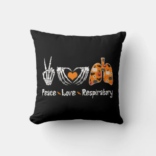 Fried Liebe Atemtherapeut Skelett Spaß Halloween Kissen