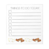 Fried Melted Mozzarella Cheese Sticks Junk Food Notizblock (Vorderseite)