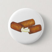 Fried Mozzarella Sticks Käse Junk Food Feinschmeck Button (Vorderseite)