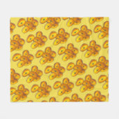 Fried Plantains Kochen Bananen Karibik Lebensmitte Fleecedecke (Vorderseite (Horizontal))