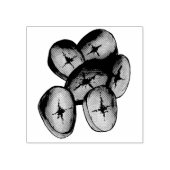 Fried Plantains Kochen Bananen Karibik Lebensmitte Gummistempel (Prägung)