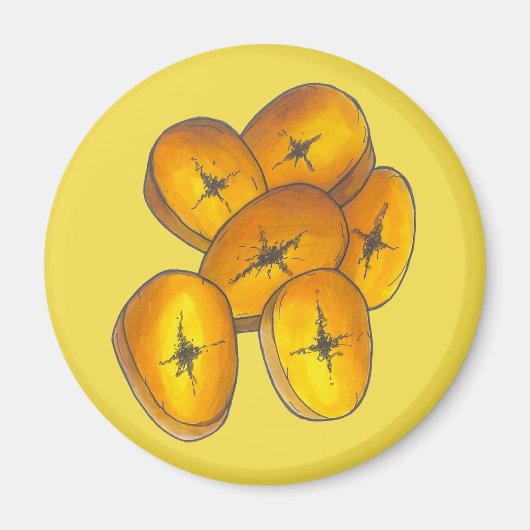 Fried Plantains Kochen Bananen Karibik Lebensmitte Magnet (Vorne)