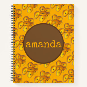 Fried Plantains Kochen Bananen Karibik Lebensmitte Notizblock