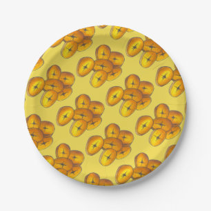 Fried Plantains Kochen Bananen Karibik Lebensmitte Pappteller