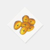 Fried Plantains Kochen Bananen Karibik Lebensmitte Serviette (Ecke)