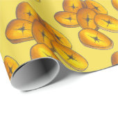 Fried Plantains Kochen Bananen Puerto Rico Nahrung Geschenkpapier (Rolleneckpunkt)