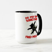 Fried Pussycat - Weihnachtsfeiertag - Zitat zum Sp Tasse (VorderseiteRechts)