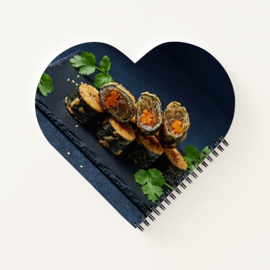 Fried Seaweed Rolls (Kim Mari) Notizblock (Rückseite)