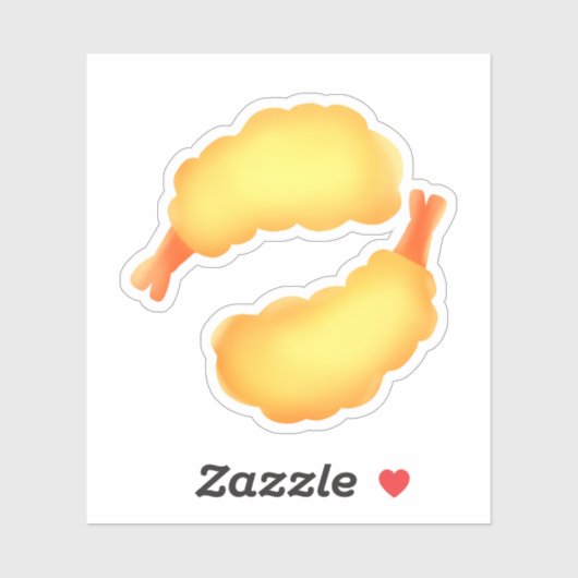 Fried Shrimp Aufkleber (Blatt)