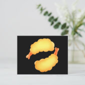 Fried Shrimp Postkarte (Stehend Vorderseite)