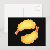 Fried Shrimp Postkarte (Vorne/Hinten)
