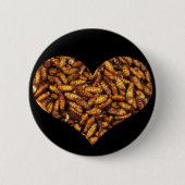 Fried Silk Worms Heart Button (Vorderseite)
