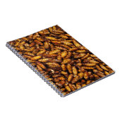 Fried Silk Worms ... Thai Street Food Notizblock (Rechte Seite)