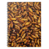 Fried Silk Worms ... Thai Street Food Notizblock (Vorderseite)