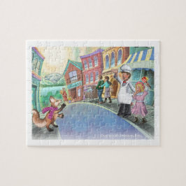 Frieda Schwänze - Frieda geht zum Stadtpuzzlespiel Puzzle