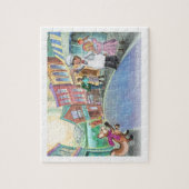 Frieda Schwänze - Frieda geht zum Stadtpuzzlespiel Puzzle (Vertikal)