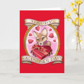 Frieda Schwanzes Valentinstag-Karte Karte (Gelbe Blume)