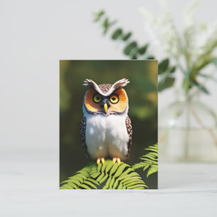 "Frieda the Screech Owl: A Nocturnal Beauty" Postkarte