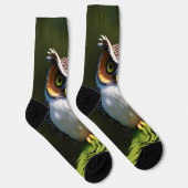 "Frieda the Screech Owl: A Nocturnal Beauty" Socken (Rechts)